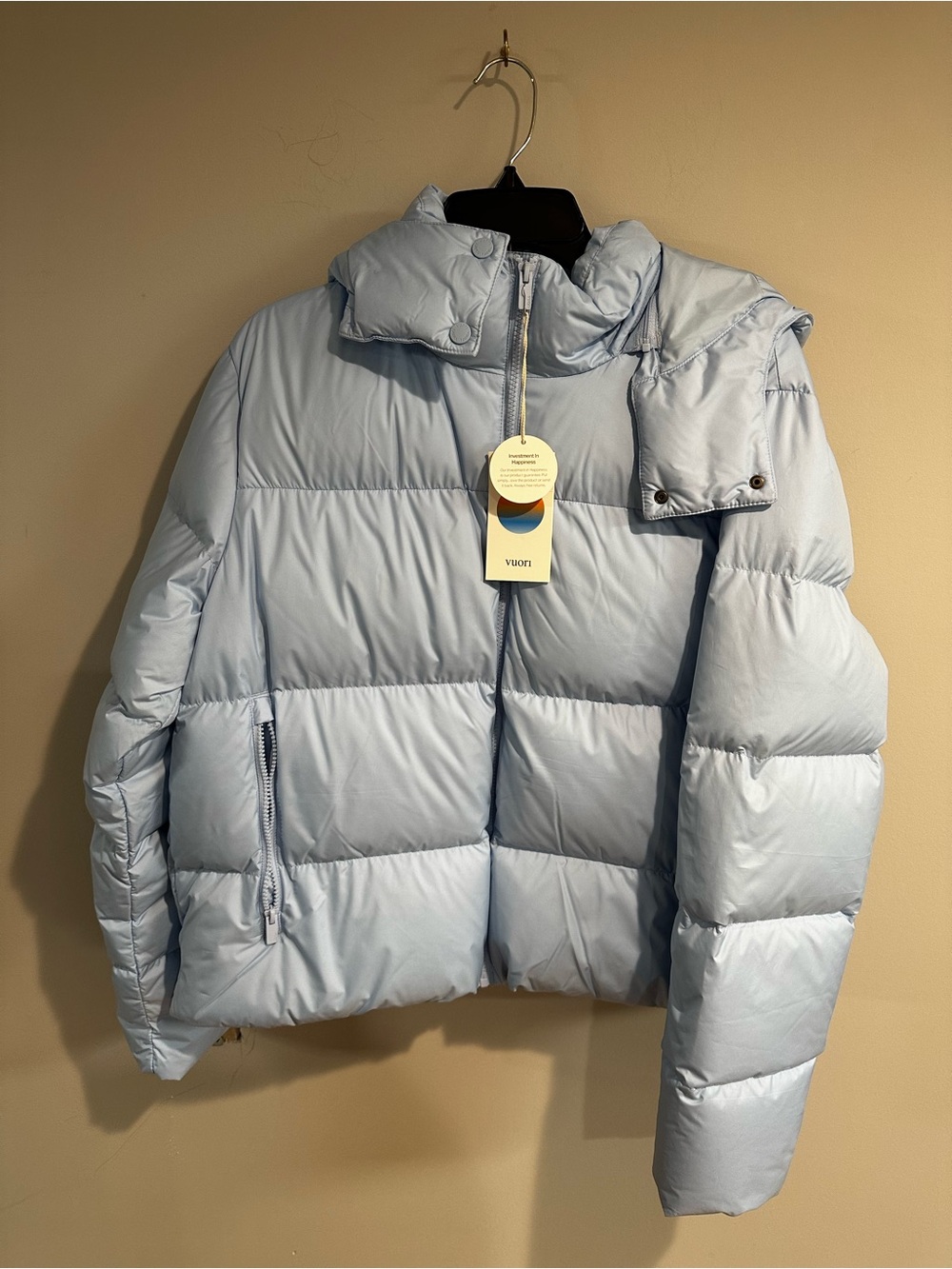 NWT Vuori Alta 650 Down Filled Jacket Light Blue Women's Puffer Jacket XL - Picture 4 of 11